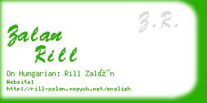 zalan rill business card